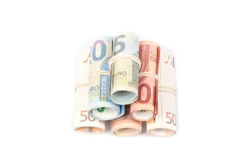 Money on white background. Stock Photos