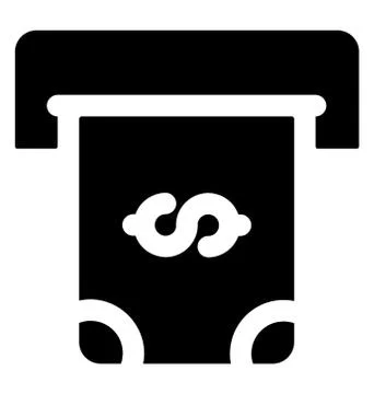 Money Withdrawal Machine Illustrazione stock