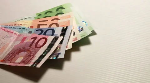 Money on withe background Stock Footage 10681779