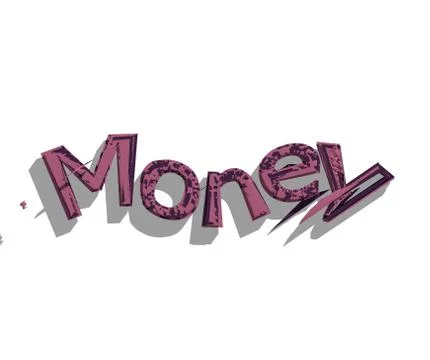 Money word Stock Illustration