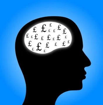 Money on your mind Stock Illustration