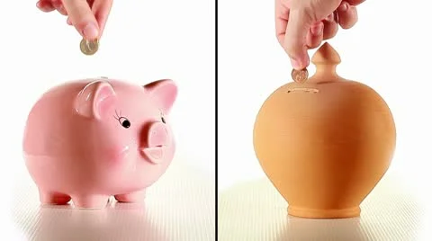 Moneybox - pig Stock Footage 8985256
