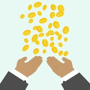 Moneyinhand Stock Illustration