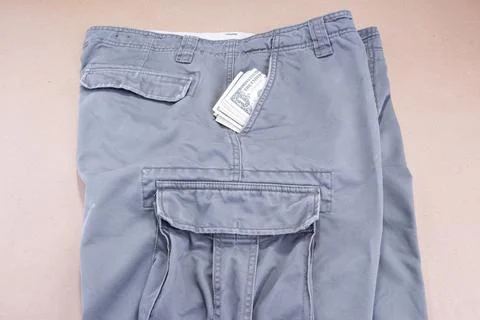 Moneys in pocket Foto stock