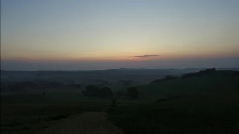 Monferrato sunset Stock Footage 74405144