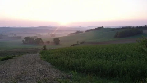Monferrato sunset Stock Footage 74405147