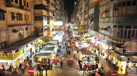 Mong kok, hong kong Stock Footage 16602409