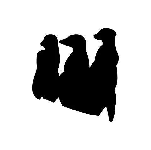 Mongeese on white Illustrazione stock