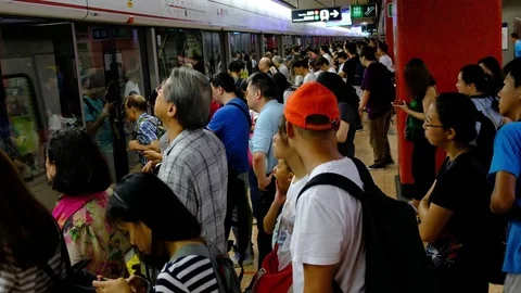 Mongkok mtr station Stock Footage 79054147