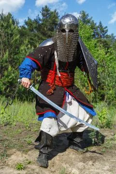 Mongol horde warrior Stock Photos