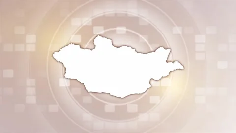 Mongolia Animated Map Stock Footage 275635622