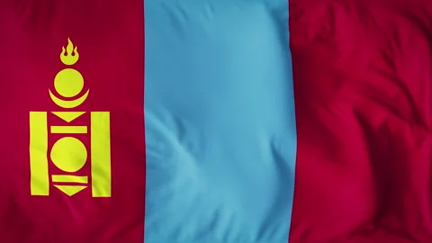 MONGOLIA COUNTRY FLAG Stock Footage 282405262