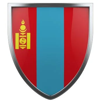 Mongolia flag Stock Illustration