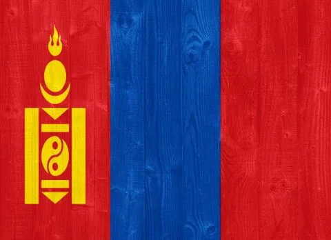 Mongolia flag Stock Photos