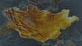 Mongolia - hub of the world. Relief 4k or 4k+ Resolution
