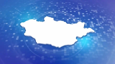 Mongolia Map Intro Stock Footage 247911322