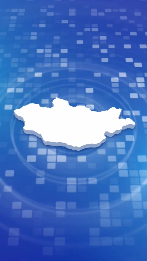 Mongolia Map Intro Stock Footage 259981327