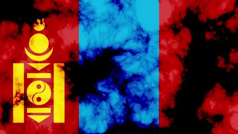 MONGOLIA national flag background animation 動画素材 291615747