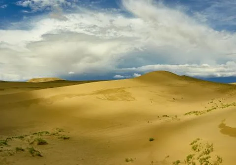 Mongolia. Sands Mongol Els, sandy dune desert, Foto stock