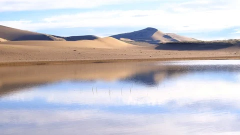 Mongolia sandy dune desert Mongol Els Видео 124408486