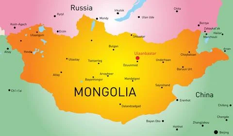 Mongolia Vector map of Mongolia country Copyright: xZoonar.com/RuslanxOlin... 写真素材