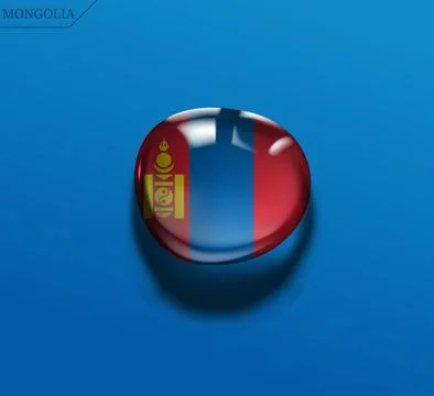 Mongolia water drop Stock Illustration