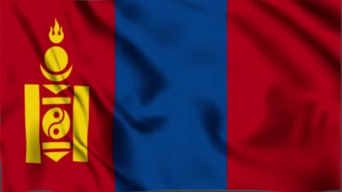 Mongolia Waving Flag, Mongolia Flag, Flag of Mongolia Waving Animation, Mongolia Stock Footage 303795737