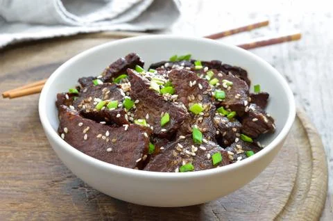 Mongolian beef Stock Photos