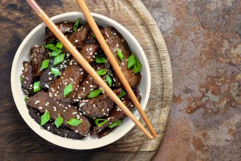 Mongolian beef Foto stock