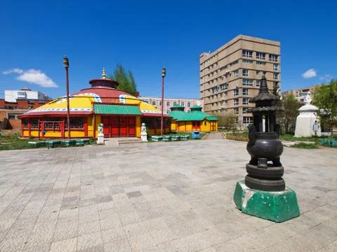 Mongolian buddhist monastery Stock Photos