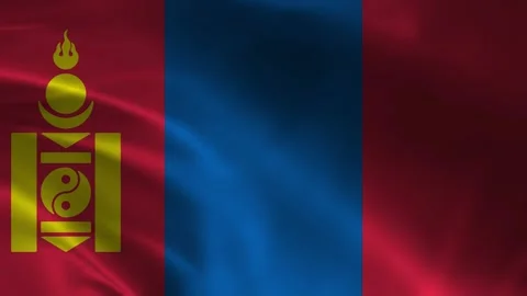 Mongolian Flag Stock Footage 336903913