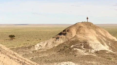 Mongolian landscape. Video stock 135004374