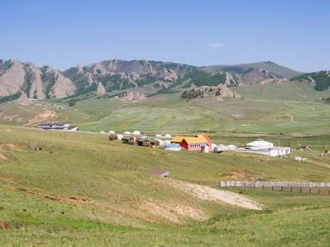 Mongolian landscape Stock Photos