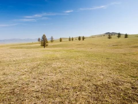 Mongolian steppe Stock Photos
