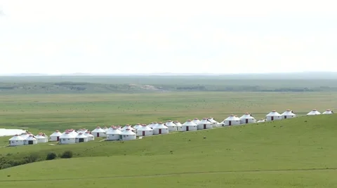 Mongolian Vast Grass Video stock 58247298