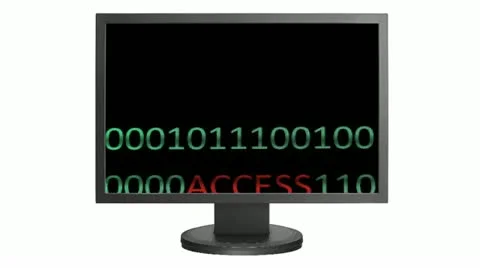 Monitor access Stock Footage 12470427