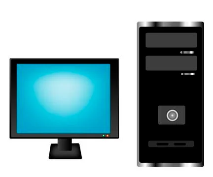 Monitor and superblock Illustrazione stock