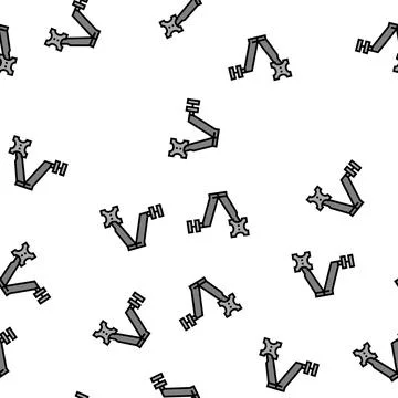 Monitor arm vector seamless pattern Stock Illustration