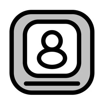 Monitor with an avatar representing distance learning symbol - modern education イラスト素材