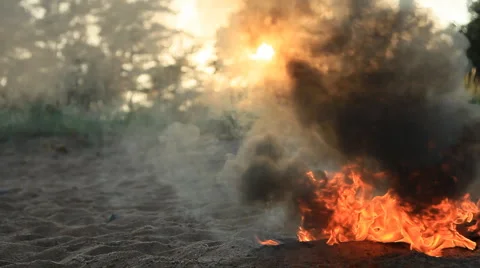 Monitor burning 6 Stock Footage 6523674