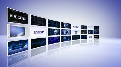 Monitor business 1 Stock Footage 10682661