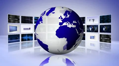 Monitor business 2 Stock Footage 10682579