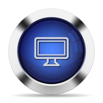 Monitor button Stock Illustration