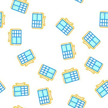 Monitor with camera video vector seamless pattern Illustrazione stock