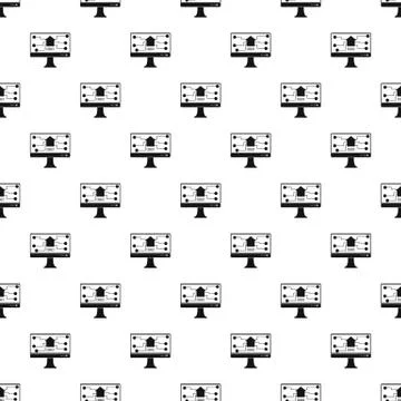 Monitor chip pattern イラスト素材