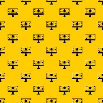 Monitor chip pattern vector イラスト素材