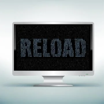 Monitor code reload Stock-Illustration