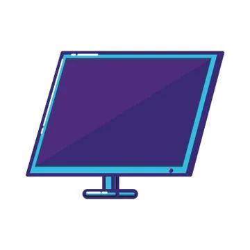 Monitor computer desktop icon Illustrazione stock
