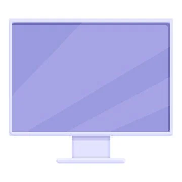 Monitor computer icon, cartoon style イラスト素材
