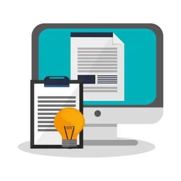 Monitor computer icon 스톡 일러스트